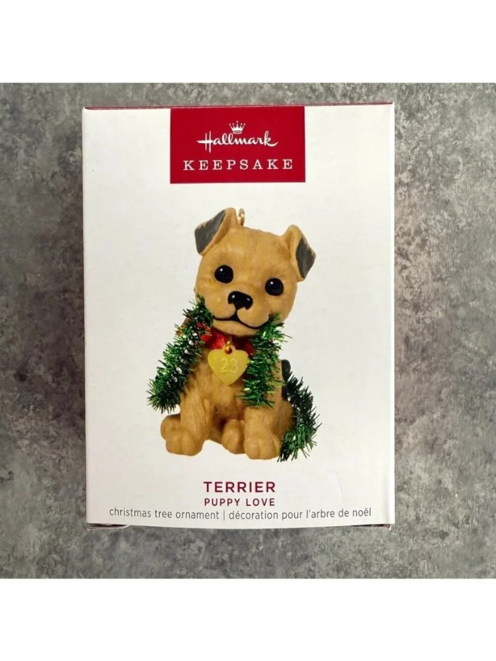 Hallmark Keepsake Puppy Love Terrier Christmas Ornament 33rd In Series 2023 NEW